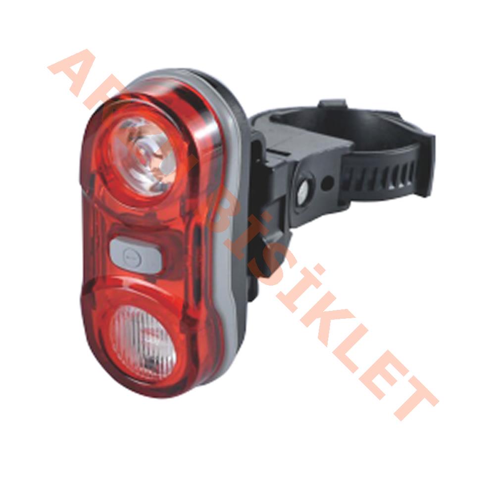 ARKA STOP 2 LED Lİ - OPTİK CAMLI - 3 FONKSİYONLU - SU GEÇİRMEZ [PİL DAHİL] RCTS-695