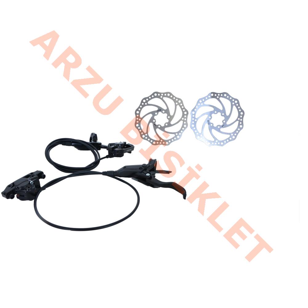 HİDROLİK FREN SETİ ÖN - ARKA [ROTOR 160-KABLO 80-140 cm] RECTUS