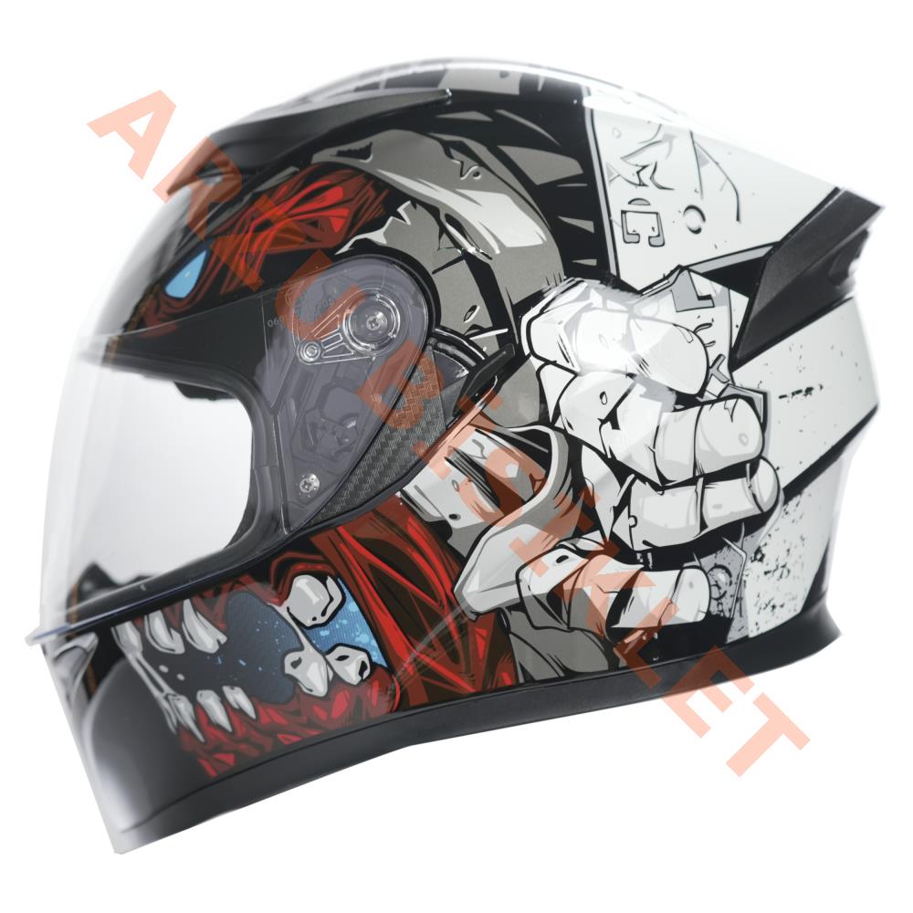 KC-KAPALI VİZÖRLÜ KASK [KC316-1] KURU KAFA [L]