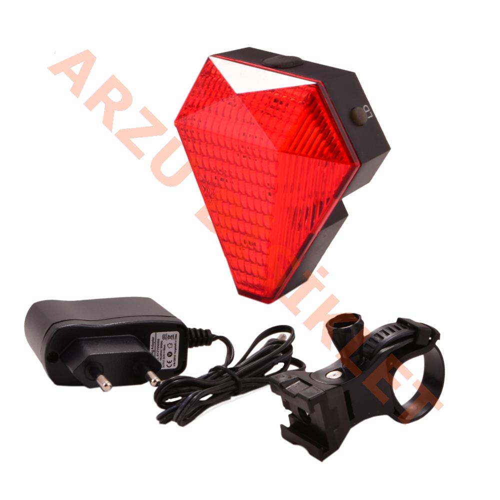 LAZER ARKA STOP 8 LED Lİ - 3 FONKSİYONLU [ŞARJ EDİLEBİLİR PİL DAHİL] JY-3L