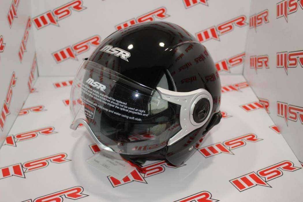 MSR SİYAH KASK AÇIK XL CE BELGELİ ÇENESİZ