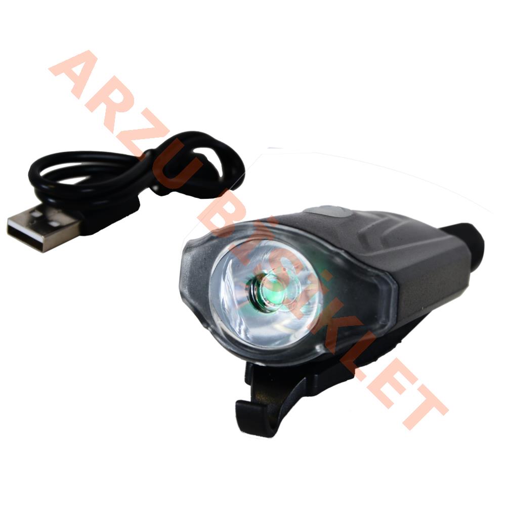 ÖN FAR CREE LED'Lİ- 50 LUMEN USB ŞARJLI - 4 FONKSİYONLU RCTS-3407