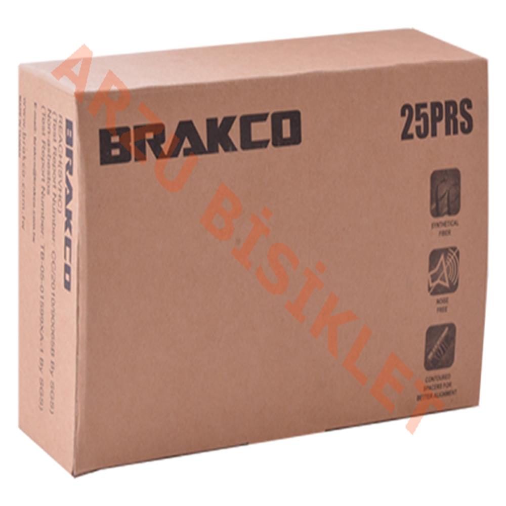 V BRAKE FREN PABUCU - ASİMETRİK [72 mm] [KUTU / 25 ÇİFT] BRAKCO TAIWAN