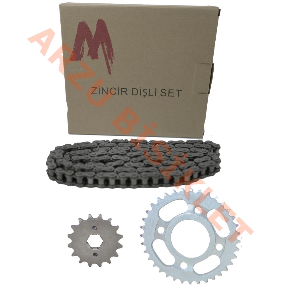 ZİNCİR DİŞLİ SET [14T/36T] [428H x 110L] [100cc] CUB